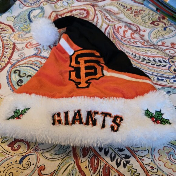 MLB SAN FRANCISCO GIANTS EMBROIDERED SANTA HOLIDAY HAT XMAS CHRISTMAS - Picture 7 of 7